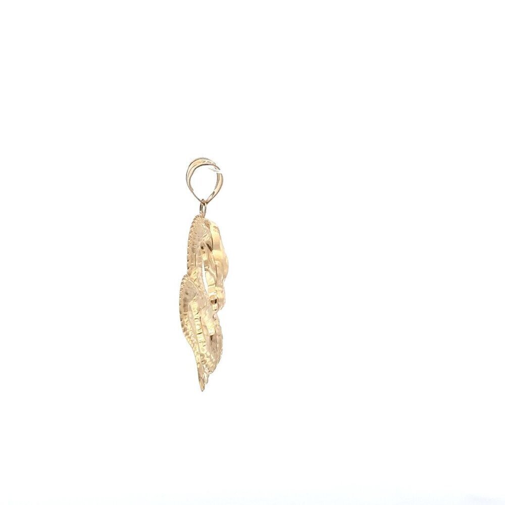 18K Gold Pendant Lucky Dragon Large 1.68 grams - Picture 10 of 13